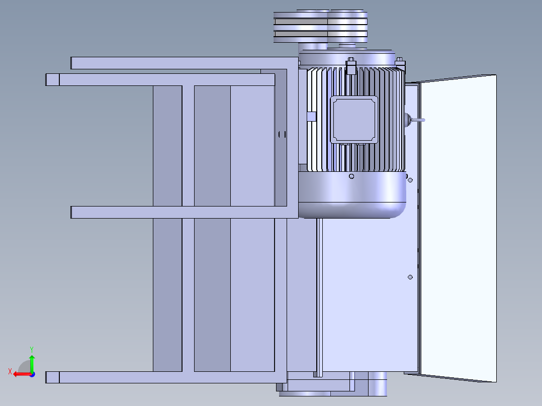 马铃薯磨浆机后视图