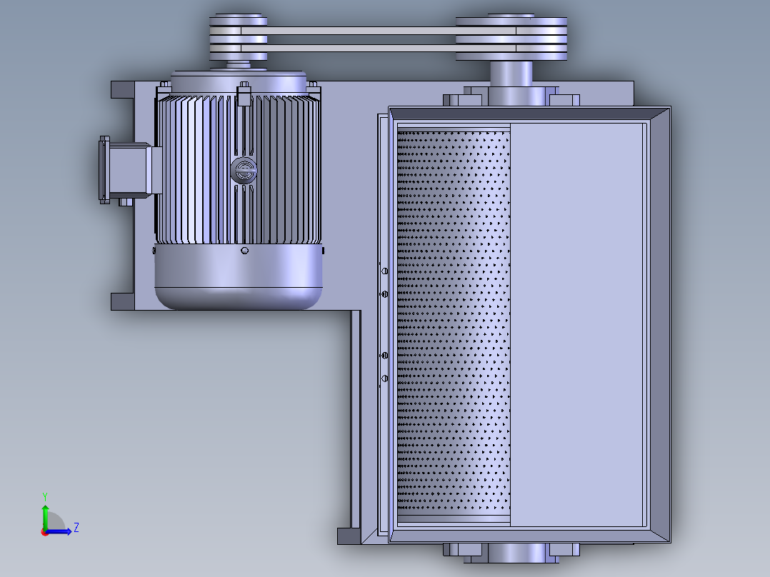 马铃薯磨浆机左视图