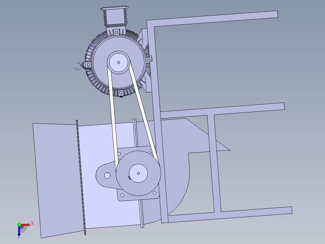 马铃薯磨浆机俯视图