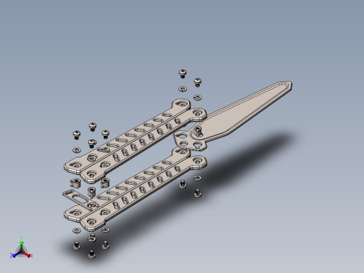 折叠刀、刀 (12)正等轴测缩略图