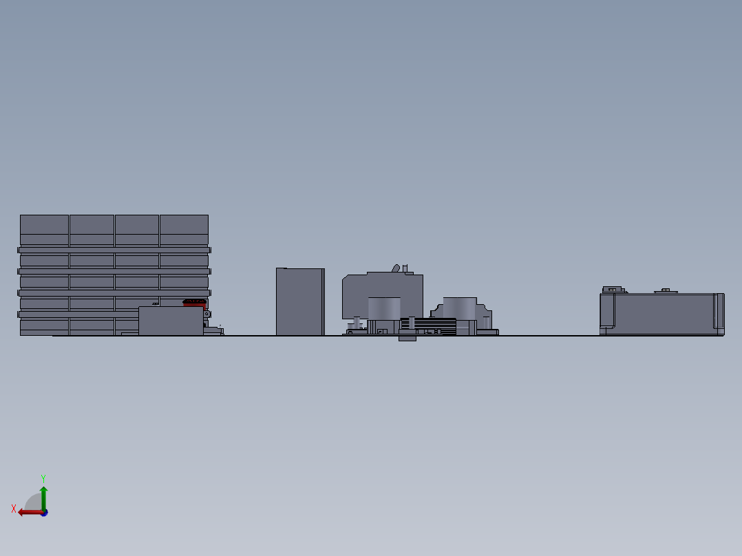 A3004271-卡丁车车架后视图