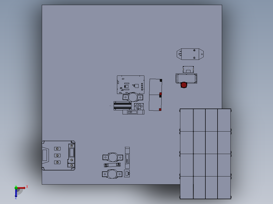 A3004271-卡丁车车架俯视图
