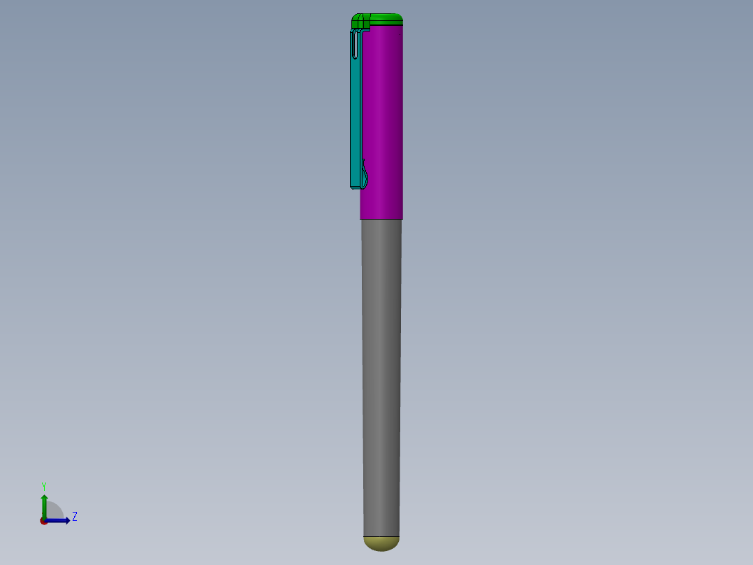 笔、中性笔、铅笔(12)左视图