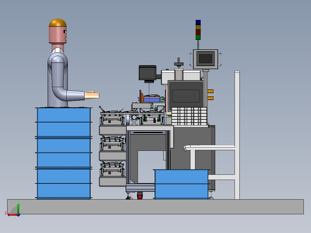 Radio测试线设备后视图
