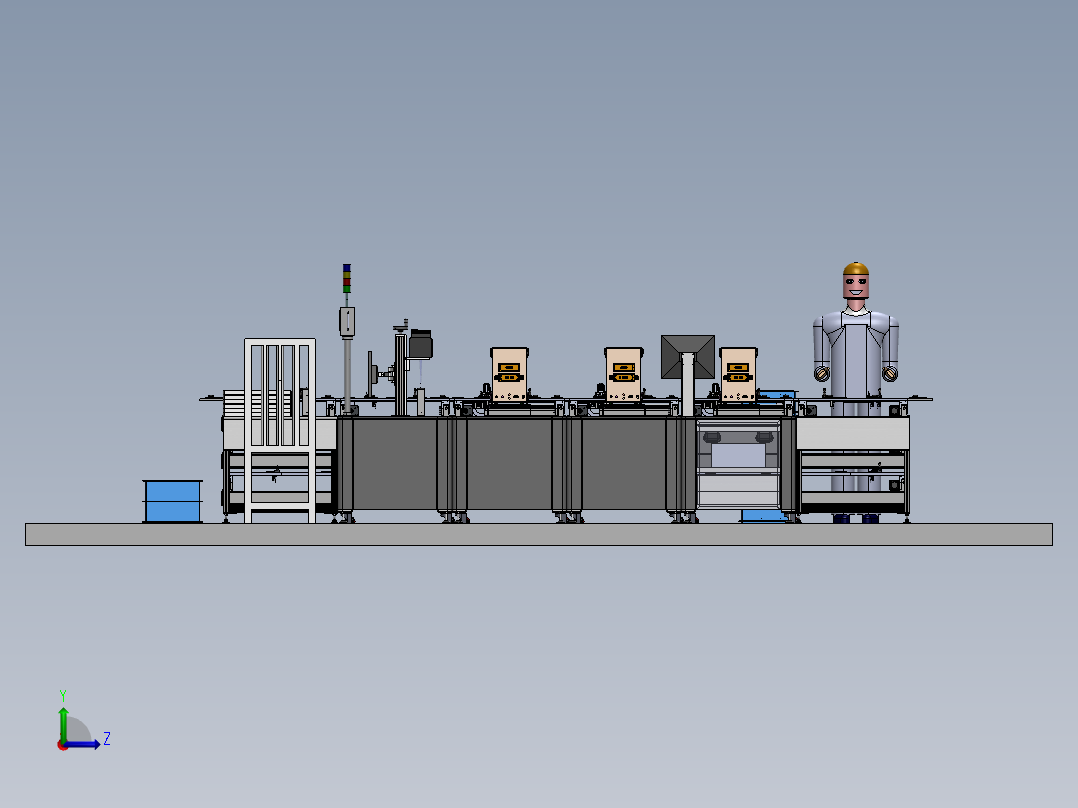 Radio测试线设备左视图
