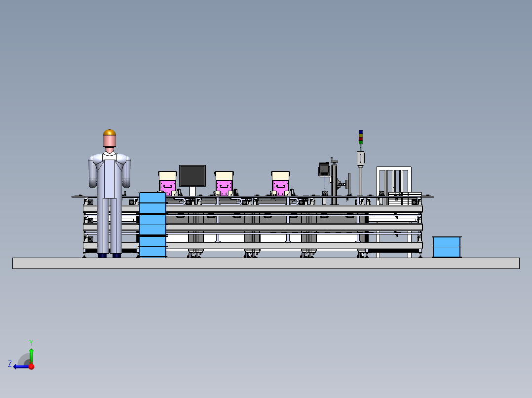 Radio测试线设备右视图