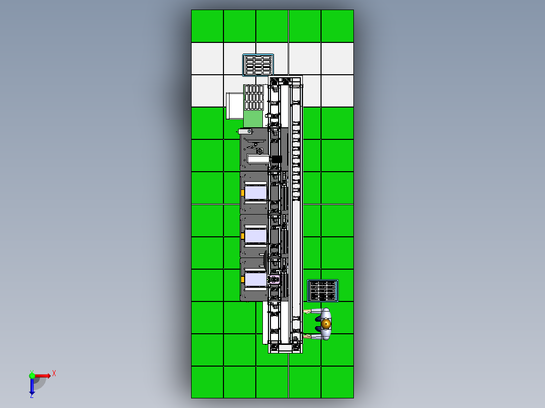 Radio测试线设备俯视图