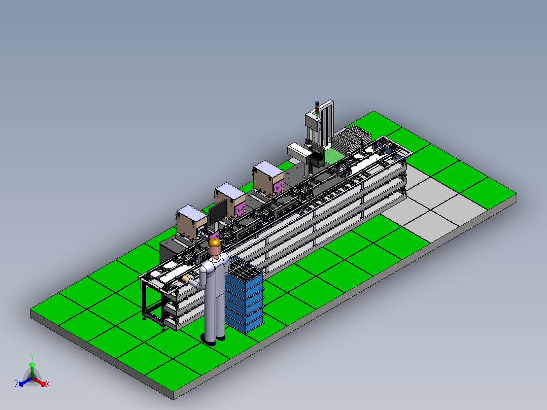Radio测试线设备正等轴测图
