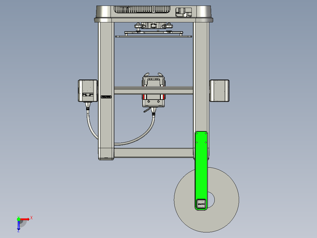 Ankermake M5C CAD 模型俯视图