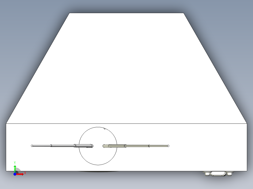 老式电视-31前视图