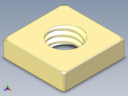 m6 x 1 mm方形螺母14