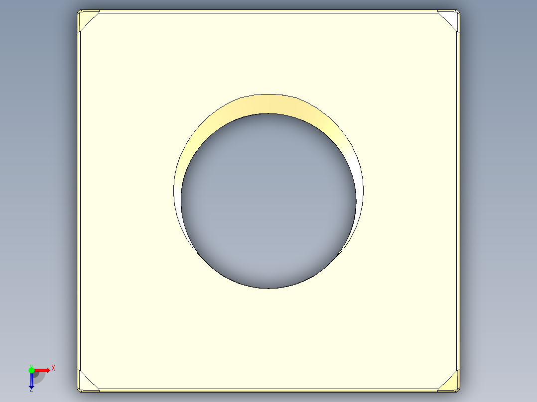 m6 x 1 mm方形螺母14俯视图