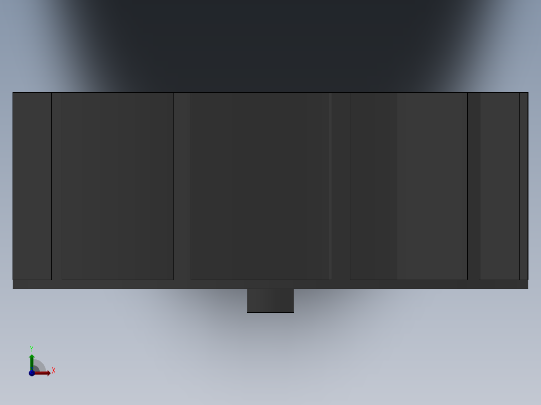 家用鼓风机叶轮前视图