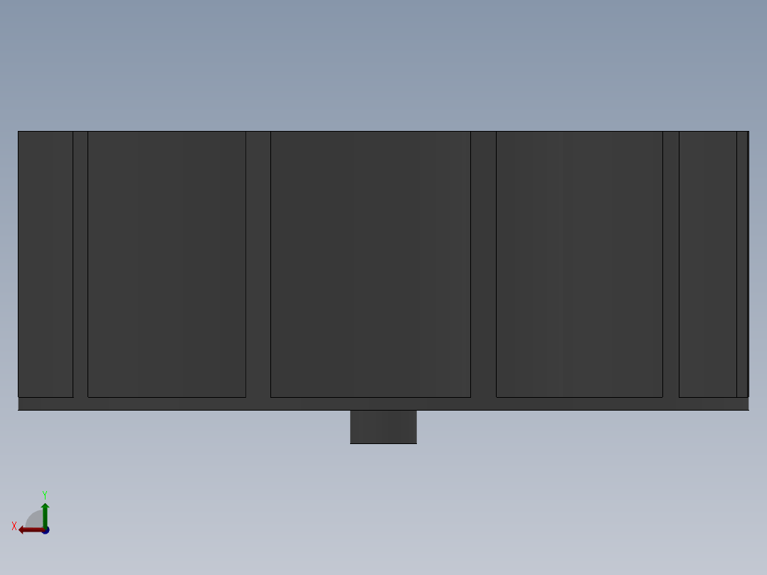 家用鼓风机叶轮后视图