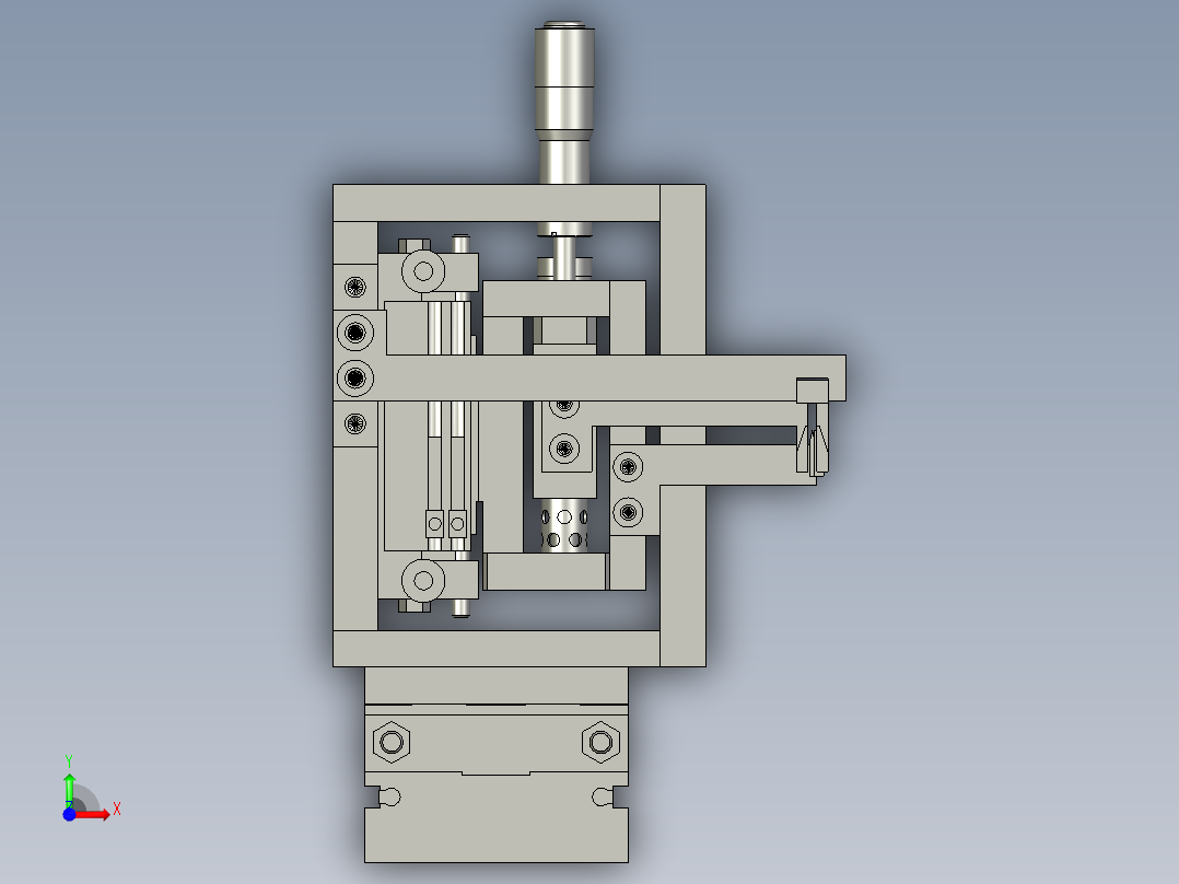 23LM001剪刀裝配前视图
