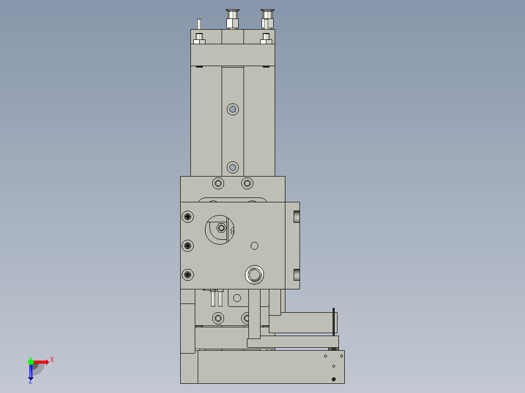 23LM001剪刀裝配俯视图