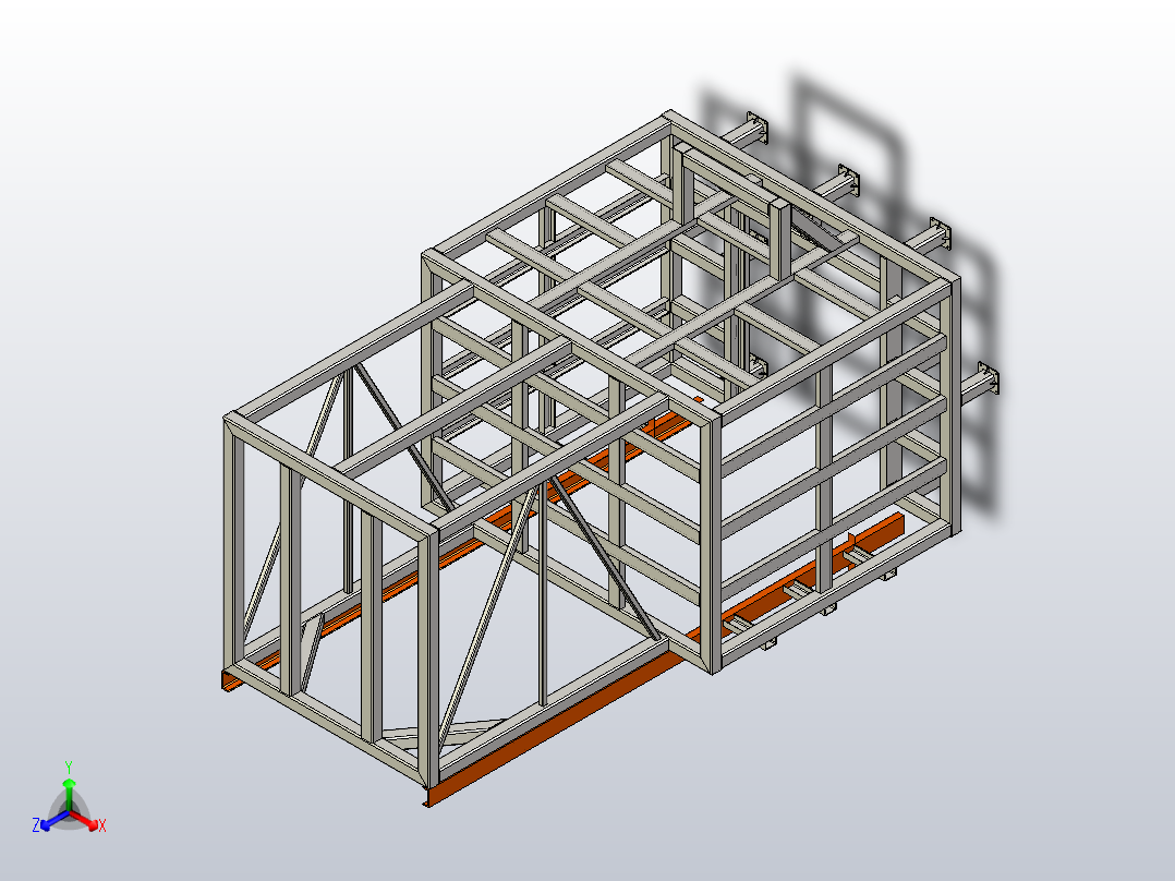 炉体结构主视图