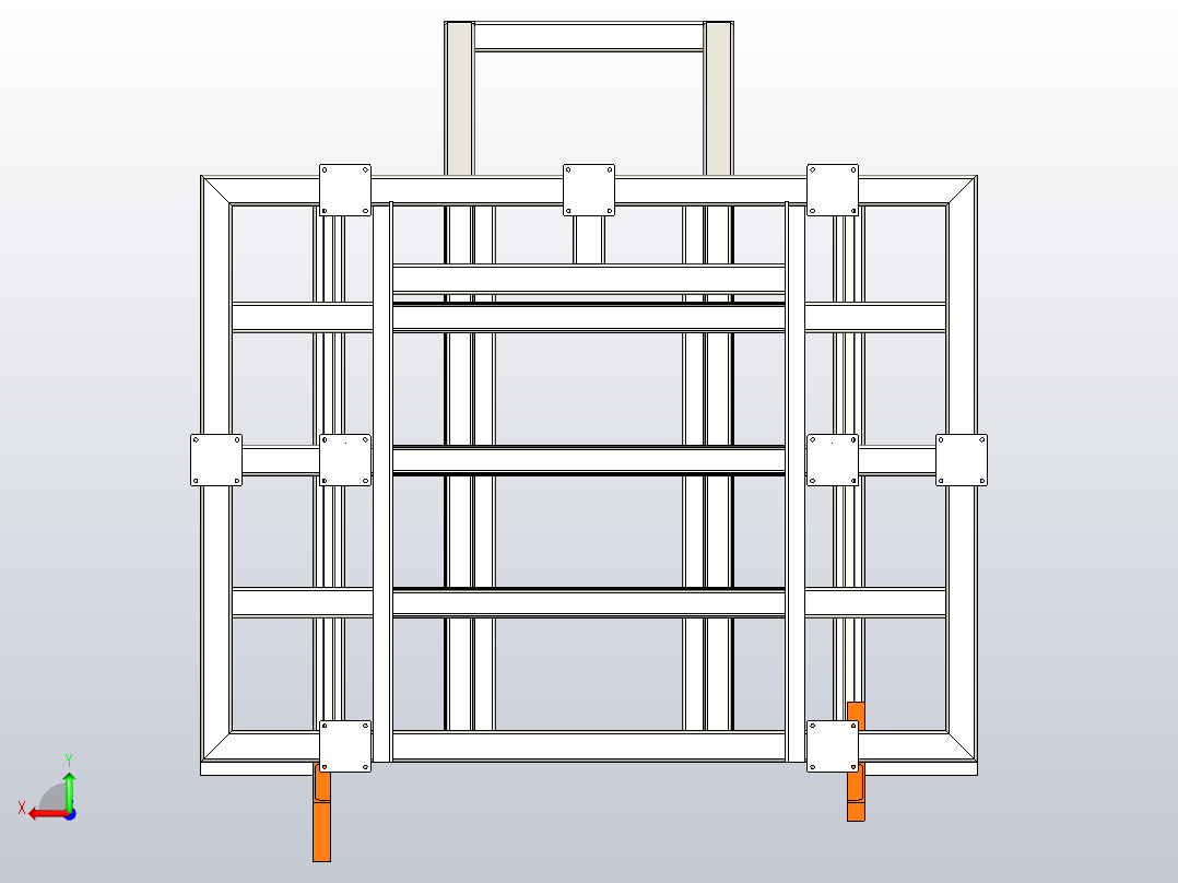 炉体结构后视图
