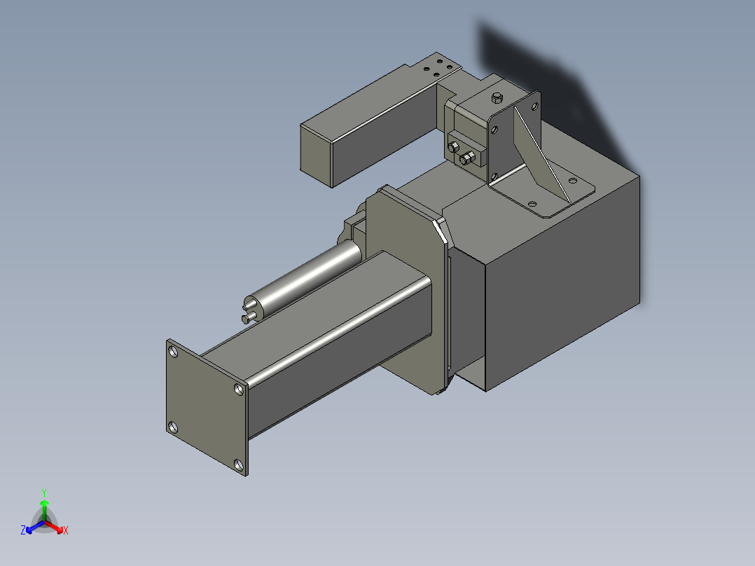 清枪剪丝器主视图