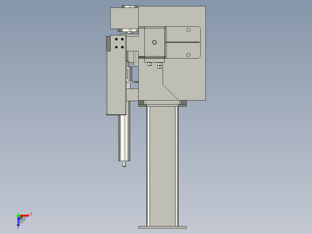 清枪剪丝器俯视图