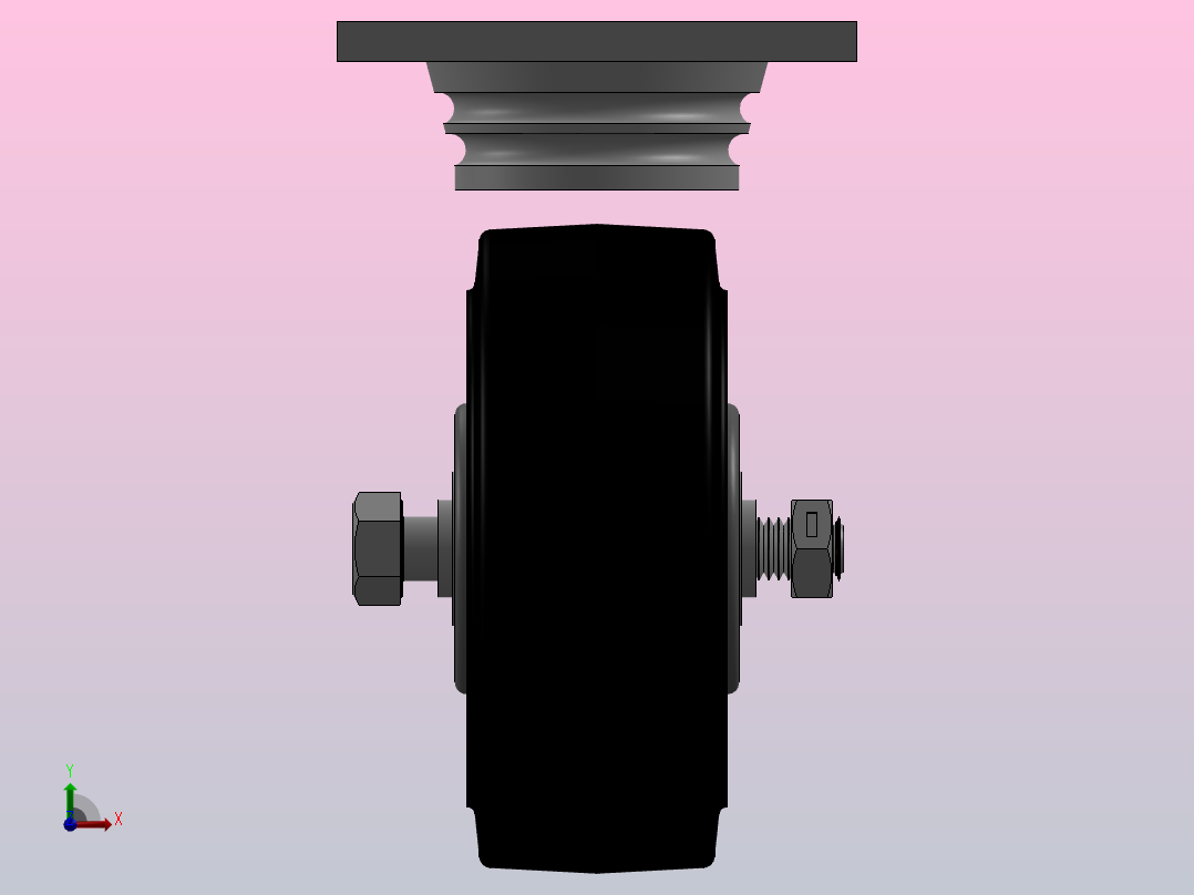 脚轮Colson-6_05289_459_2 MTG1前视图