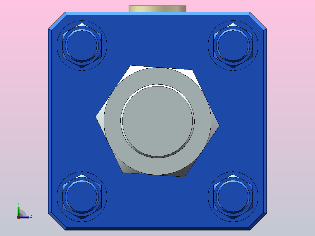 H OD-A[200]推力液压缸左视图