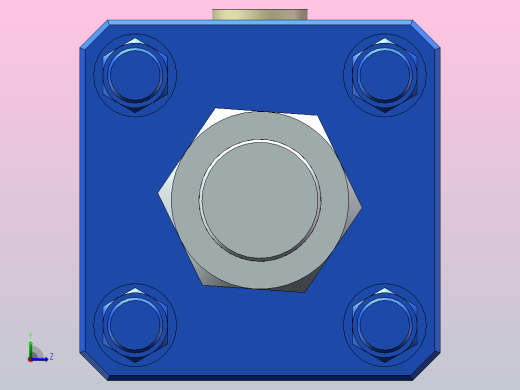 H OD-A[200]推力液压缸左视缩略图