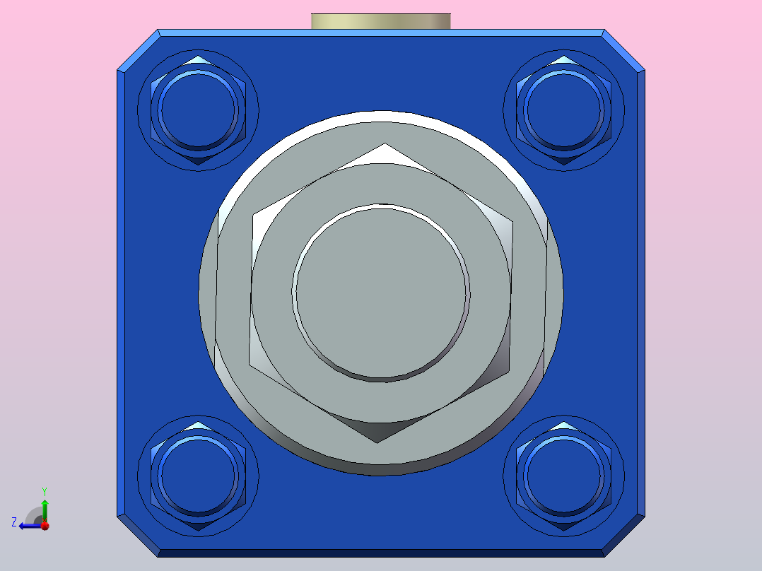 H OD-A[200]推力液压缸右视图