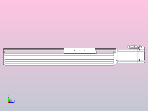 日规模组半封闭丝杆TPA-HNR-120D-1610C-L200-M-Y-P40-N3左视缩略图