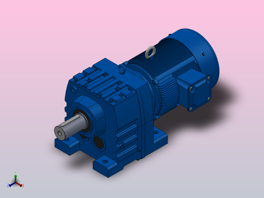 R147底脚轴伸式安装斜齿轮减速机R147-YVB37-4P-225S-M1-0°