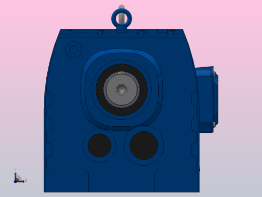 R147底脚轴伸式安装斜齿轮减速机R147-YVB37-4P-225S-M1-0°前视缩略图