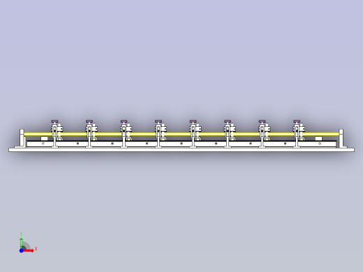 一款铝模板焊接工装夹具前视缩略图
