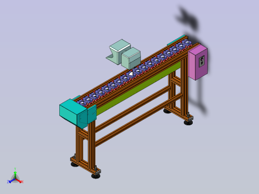 桌角防护软胶喷码线、链条输送激光打码设备