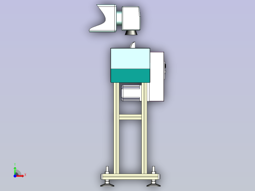 桌角防护软胶喷码线、链条输送激光打码设备前视缩略图