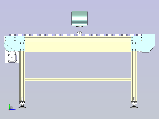 桌角防护软胶喷码线、链条输送激光打码设备左视缩略图