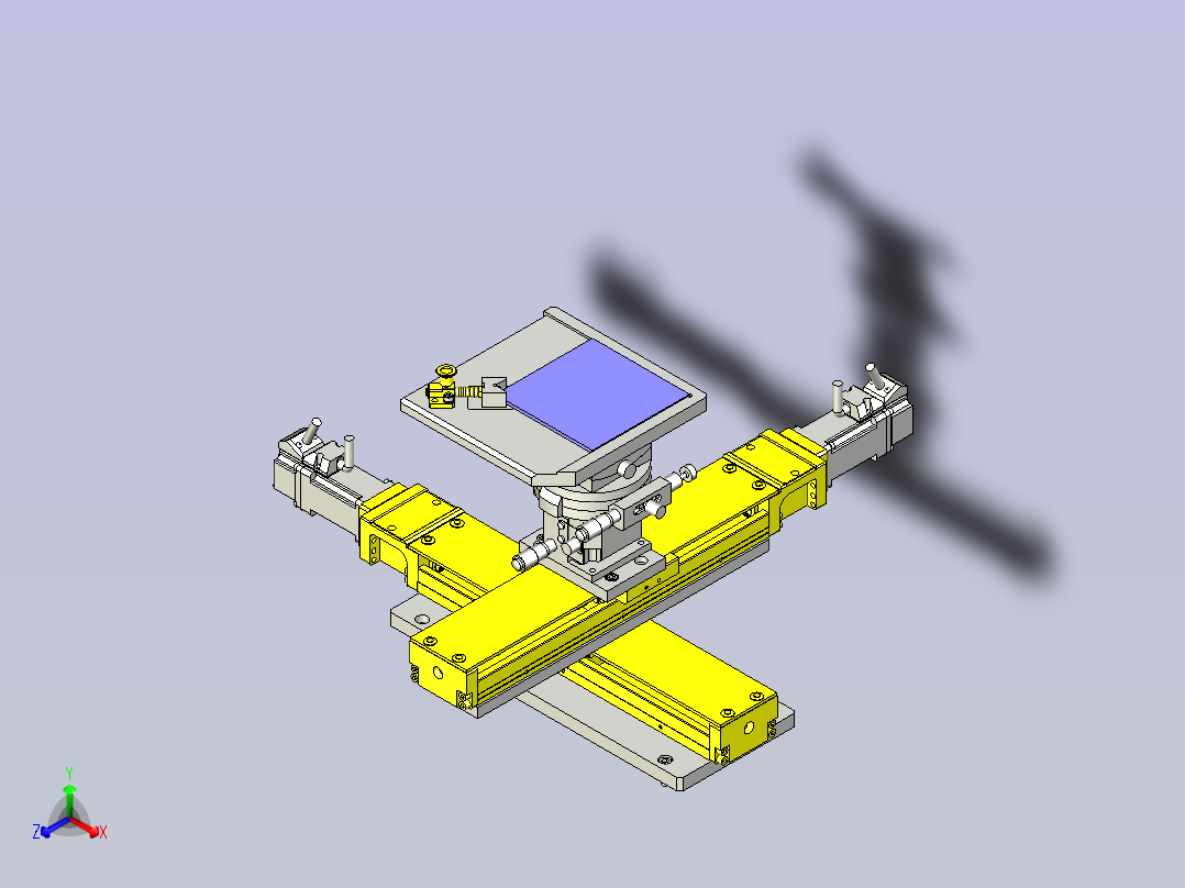 一款膜厚检查装置3D模型正等轴测图