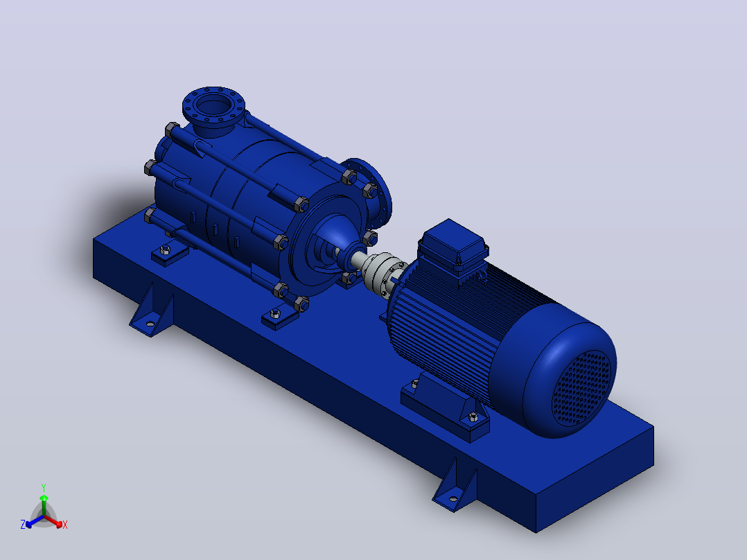 水泵centrifugal-pump-119 SW STP正等轴测图