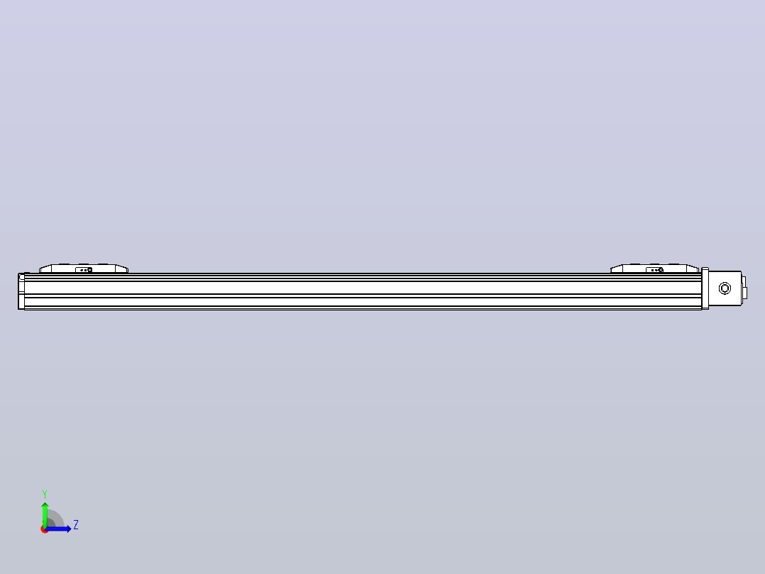皮带直线轴双滑块型TPA-GCBS-50-P42-L300-DL-M10-N3左视图