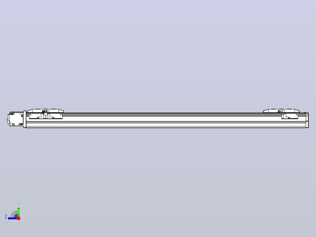 皮带直线轴双滑块型TPA-GCBS-50-P42-L300-DL-M10-N3右视图