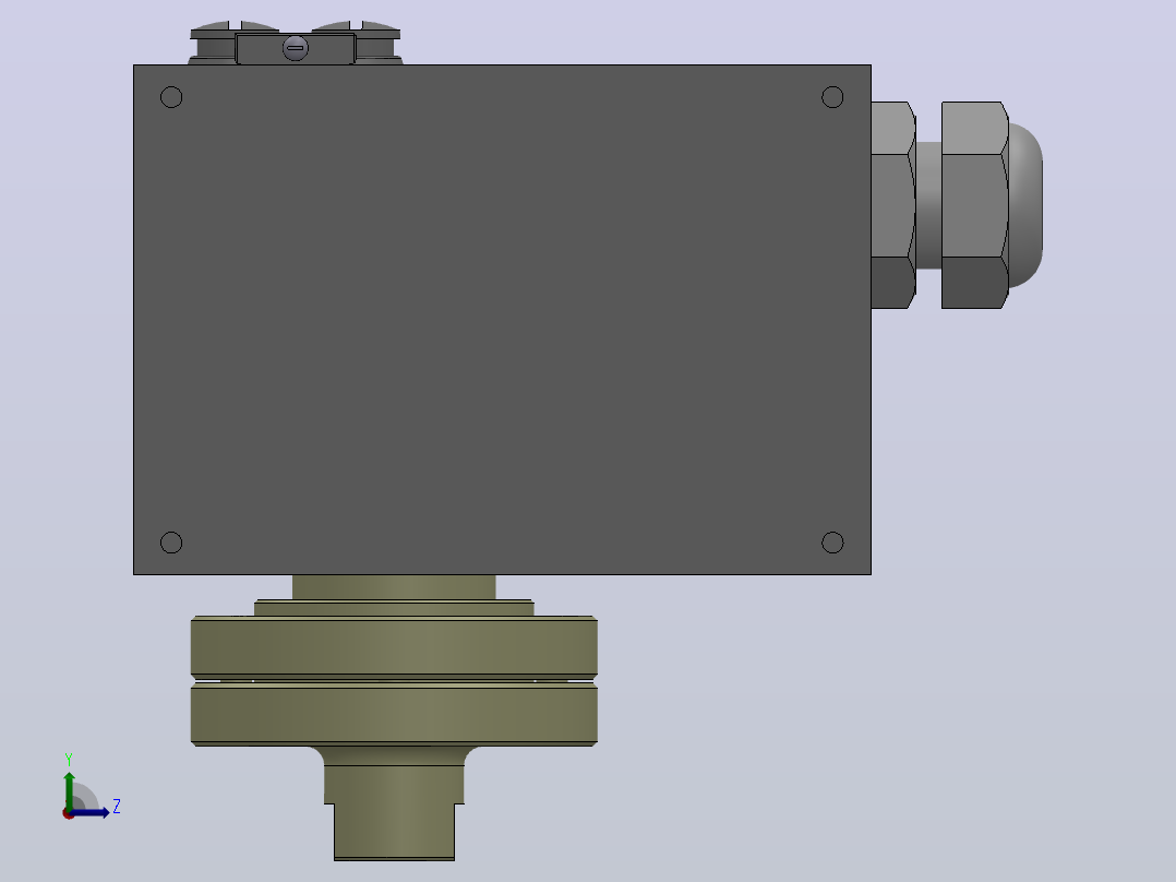 LPK-60型（零压）压力控制器[LPK－60零压控制器(0912207)]左视图