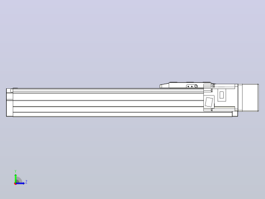 滚珠丝杠直线轴内置导轨TPA-GCR-80-1610C-L300-MR-M20-N3左视缩略图