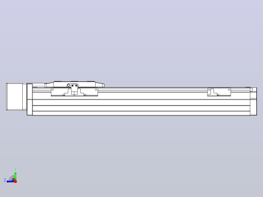 滚珠丝杠直线轴内置导轨TPA-GCR-80-1610C-L300-MR-M20-N3右视缩略图