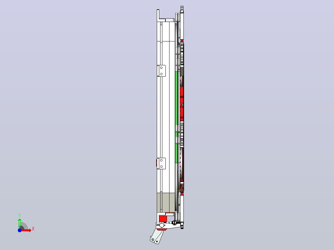 V44-400矩形链条环形导轨（型材）前视图