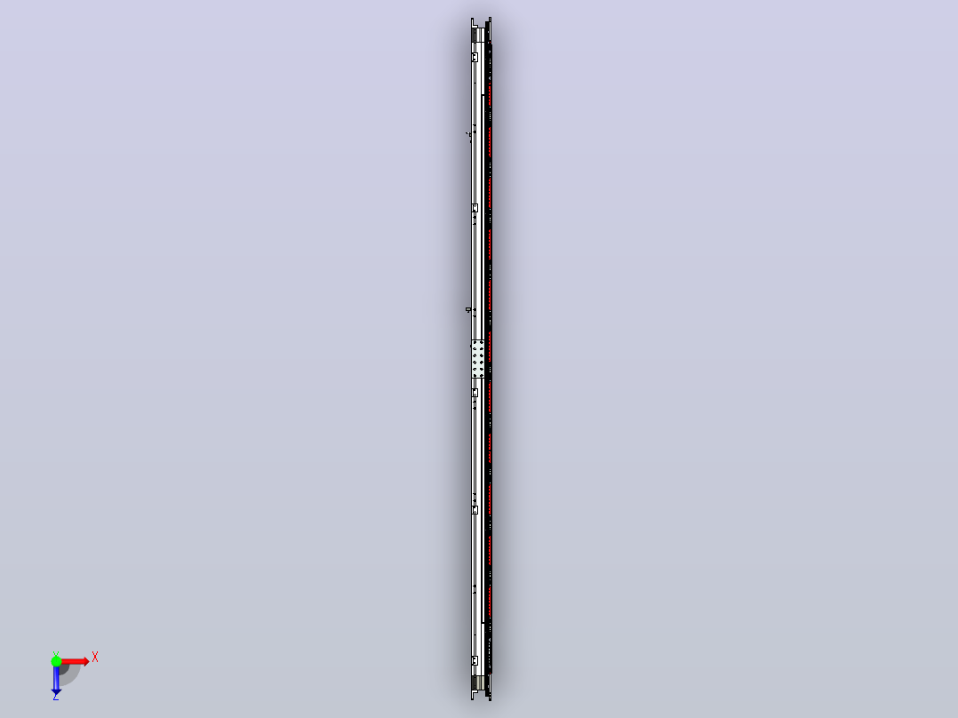 V44-400矩形链条环形导轨（型材）俯视图