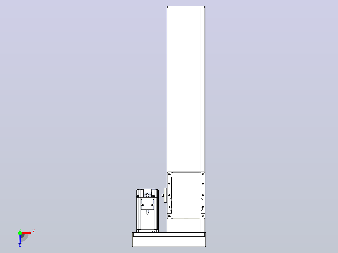 滚珠丝杠直线轴带导轨全封闭TPA-HCR-105D-1610C-L400-ML-C-P40-N3俯视图