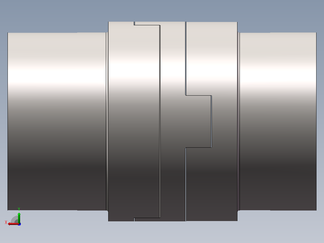 十字滑块联轴器后视图