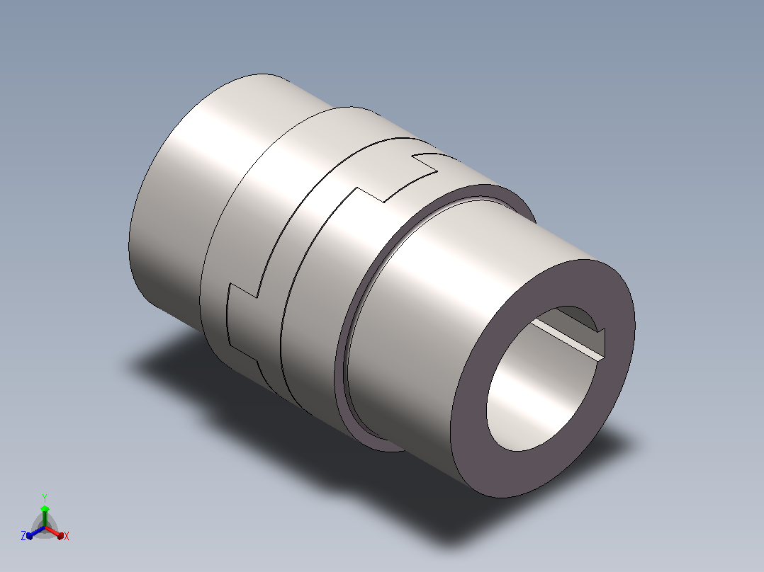十字滑块联轴器正等轴测图