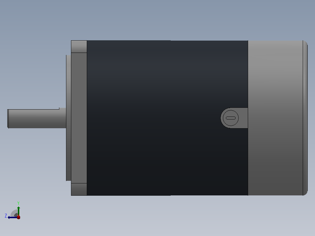 90DC(100W╱200W)微型直流基本型电机[90DC200GV24R16]右视图