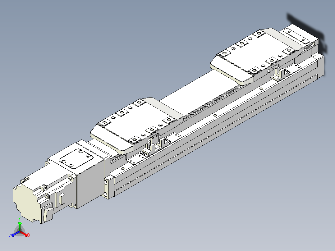 滚珠丝杠线性轴TPA-GCRS-80-1610C-L25-M-M20-N3主视图