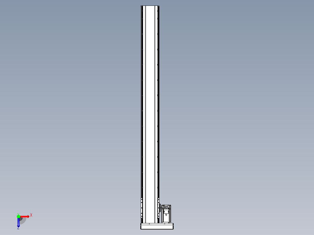 日规模组半封闭丝杆TPA-HNR-120D-1610C-L1200-MR-C-P40-N3俯视图